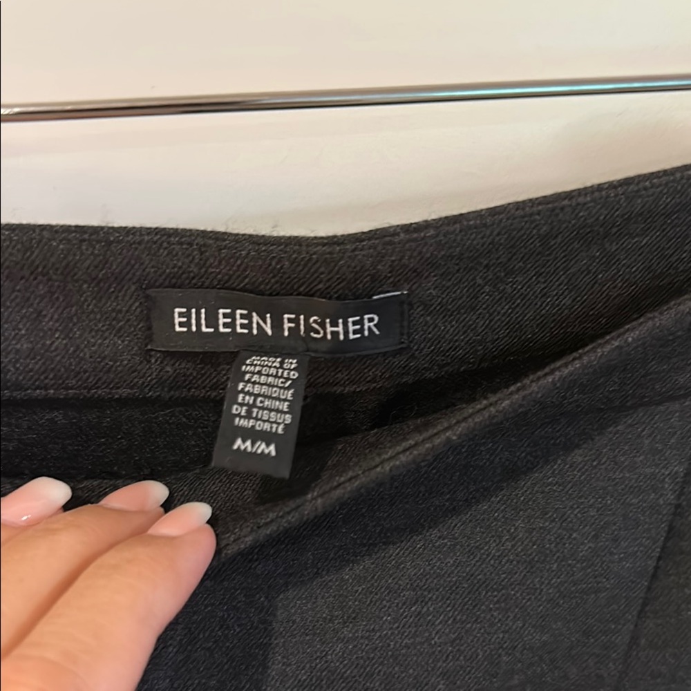 Elegant Dark Grey Women's cross over pant - Picture 2 of 5